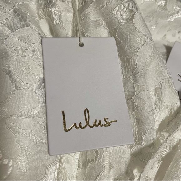 Lulus Always Be There White Lace Strapless Dress. Small - Picture 6 of 9